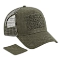 Miniatyrbild 1 av 2: Beechfield Patch Snapback Trucker Cap One Size Militärgrön Military Green One Size