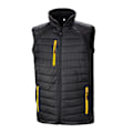 Miniatyrbild 1 av 2: Result Herr Svart Compass Vadderad Soft Shell Väst 3XL Svart/Gul Black/Yellow 3XL