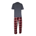 Miniatyrbild 1 av 3: Cargo Bay Herr Woven Checked Top & Bottom Lounge Set S Denim Denim S