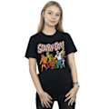 Miniatyrbild 2 av 3: Scooby Doo Dam/Damer Klassisk Grupp Bomull Pojkvän T-shirt Black M