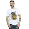 Miniatyrbild 2 av 3: Harry Potter Hufflepuff Sketch Crest T-shirt XL Vit White XL