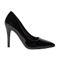 Miniatyrbild 2 av 3: Faith Dam/Damer Cheyenne Höga Stiletto Klack Pumps 3 UK Black 3 UK