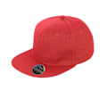 Miniatyrbild 1 av 2: Result Unisex Core Bronx Original Flat Peak Snapback Solid Colo Red One Size