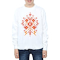 Miniatyrbild 3 av 5: Harry Potter Pojkar Jul Fair Isle Sweatshirt 7-8 År Vit White 7-8 Years