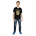 Miniatyrbild 3 av 6: Harry Potter Pojkar Hufflepuff Bomull T-shirt 7-8 År Svart Black 7-8 Years