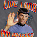 Miniatyrbild 3 av 5: Star Trek: The Original Series Herr Live Long and Prosper Spock Charcoal L