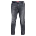 Miniatyrbild 1 av 3: Duke Herr D555 Benson Stretch Tapered Kingsize Jeans 44L Grå S Grey Stonewash 44L
