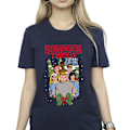 Miniatyrbild 3 av 4: Netflix Dam/Kvinnor Stranger Things Jul Affisch Bomull B Navy Blue S