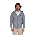 Miniatyrbild 4 av 4: Raging Bull Herrarnas Klassiska Zip-Front Hoodie L Grå Melange Grey Marl L