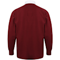 Miniatyrbild 2 av 3: Front Row Long Sleeve Classic Rugby Polo Shirt S Deep Burgundy/ Deep Burgundy/White S