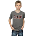 Miniatyrbild 2 av 5: AC/DC Pojkar Logotyp Raw Distressed T-Shirt 7-8 År Kolgrå Charcoal 7-8 Years