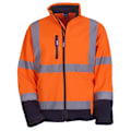 Miniatyrbild 1 av 2: Yoko Unisex Vuxen High-Vis Mjuk Skaljacka XL Orange/Marinblå Orange/Navy XL