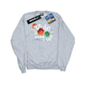 Miniatyrbild 1 av 5: National Lampoon's Christmas Vacation Herr Yule Crack Up Sweatshirt Sports Grey M