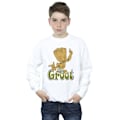 Miniatyrbild 2 av 4: Guardians Of The Galaxy Boys Groot Dancing Sweatshirt 3-4 år White 3-4 Years