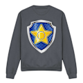 Miniatyrbild 1 av 5: Paw Patrol Unisex Vuxen Chase Badge Sweatshirt L Gråmelerad Charcoal L