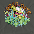 Miniatyrbild 3 av 5: SvampBob Fyrkant Unisex Vuxen Drop And Flop T-Shirt S Grå Charcoal S