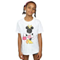 Miniatyrbild 2 av 5: Disney Girls Minnie Mouse Back Pose Bomull T-shirt 7-8 år Vit White 7-8 Years