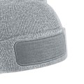 Miniatyrbild 2 av 2: Beechfield Unisex Vuxen Original Patch Beanie One Size Heather Heather Grey One Size
