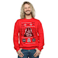 Miniatyrbild 2 av 3: Star Wars Herr Jul Vader Huvud Fair Isle Tröja 4XL Röd Red 4XL