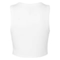 Miniatyrbild 2 av 4: Bella + Canvas Dam Muscle Micro-Rib Croppade Väst Solid White L