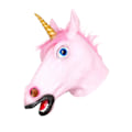 Miniatyrbild 1 av 3: Smiffys Unisex Vuxen Enhörning Latex Mask One Size Rosa Pink One Size