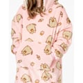 Miniatyrbild 2 av 6: Pusheen Barn/Barn VUddie Oversized Hoodiefilt En Storlek Pink One Size