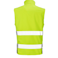 Miniatyrbild 2 av 2: Safegard Softshell Hi-Vis Gilet för män 3XL Fluorescerande gul/svart Fluorescent Yellow/Black 3XL