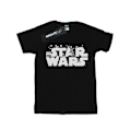 Miniatyrbild 1 av 3: Star Wars Dam/Damer Minimalistisk Logotyp Bomull Pojkvän T-Shir Black M