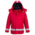 Miniatyrbild 1 av 2: Portwest Herr Flamskyddad Antistatisk Vinterfodrad Jacka Red L