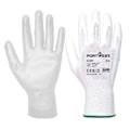 Miniatyrbild 1 av 2: Portwest A120 PU Palm Grip Handskar XS Vit White XS