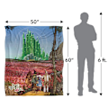 Miniatyrbild 5 av 6: Trollkarlen från Oz Smaragd Staden Scen Filt En Storlek Flerfärgad Multicoloured One Size