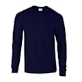 Miniatyrbild 1 av 3: Gildan Unisex Vuxen Ultra Plain Bomull Långärmad T-shirt 4XL Navy 4XL