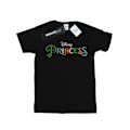 Miniatyrbild 1 av 3: Disney Princess Girls Colour Logo Bomull T-shirt 12-13 År Svart Black 12-13 Years