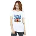 Miniatyrbild 2 av 3: Space Jam: A New Legacy Dam/Kvinnor Tune Squad Bomull Boyfrie White S