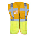 Miniatyrbild 1 av 3: Yoko Hi-Vis Premium Executive/Manager Väst / Jacka (Paket Hi Vis Orange/Hi Vis Yell M