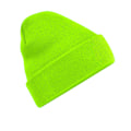 Miniatyrbild 1 av 2: Beechfield Unisex Vuxen Original Cuffed Beanie One Size Fluore Fluorescent Green One Size