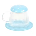 Miniatyrbild 3 av 3: Something Different Svamp Glasmugg & Fat En Storlek Klar/ Clear/Blue One Size