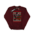 Miniatyrbild 1 av 5: A Nightmare On Elm Street Herr Jul Fair Isle Sweatshirt M Burgundy M