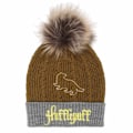 Miniatyrbild 1 av 3: Harry Potter Hufflepuff Pom Pom Beanie One Size Gul/Grå Yellow/Grey One Size