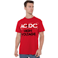 Miniatyrbild 5 av 5: AC/DC Herr High Voltage Stencil T-Shirt 4XL Röd Red 4XL