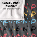 Miniatyrbild 4 av 6: Friends Stacked Logo Filt En Storlek Flerfärgad Multicoloured One Size