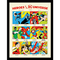 Miniatyrbild 1 av 2: DC Comics Hjältar Från DC Universe Inramad Tryck 40cm x 30cm Mu Multicoloured 40cm x 30cm