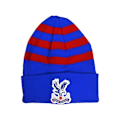 Miniatyrbild 1 av 2: Crystal Palace FC Randig Stickad Uppvikt Mössa One Size Royal Royal Blue/Red One Size
