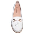 Miniatyrbild 3 av 4: Boulevard Dam/Damer Action Läder Tofs Loafers 7 UK Vit White 7 UK