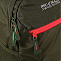 Miniatyrbild 3 av 4: Regatta Jaxon III Ryggsäck (10 liter) One Size Cypress Green/D Cypress Green/Diva Pink One Size