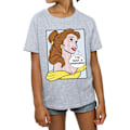 Miniatyrbild 3 av 5: Disney Princess Girls Belle Pop Art Bomull T-shirt 5-6 år Sp Sports Grey 5-6 Years