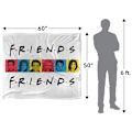 Miniatyrbild 5 av 6: Friends Karaktärer Filt One Size Flerfärgad Multicoloured One Size