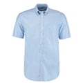 Miniatyrbild 1 av 2: Kustom Kit Herr Workwear Oxford Kortärmad Skjorta 22 tum Ljus Light Blue 22inch
