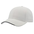 Miniatyrbild 3 av 4: Atlantis Estoril 6 Panel Jacquard Recycled Baseball Cap One Size White One Size