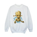 Miniatyrbild 1 av 4: Guardians Of The Galaxy Boys Groot Flowers Sweatshirt 7-8 år White 7-8 Years
